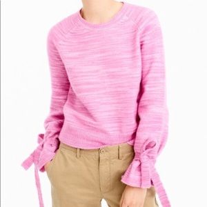 JCrew Collection Tie- sleeve sweater